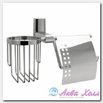 Держатель туалетной бумаги и освежителя WasserKraft серебряный (5059)