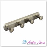 Кронштейн настенный 4 крючка, К-1094 24 см, "сетлая бронза" WasserKraft