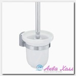 Щетка для унитаза подвесная WasserKraft матовая с серебряным (3027)