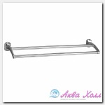 Штанга для полотенец двойная WasserKraft серебряная (3040)