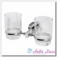 Подстаканник двойной Wasserkraft латунь хром