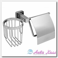Держатель туалетной бумаги и освежителя WasserKraft серебряный (6559)