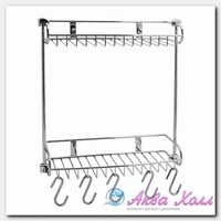 Полка металлическая прямая Wasserkraft 32,6х34,2х13 см