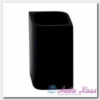 Стакан для зубных щеток Wasserkraft черный 6,6х7,5х11,2 см
