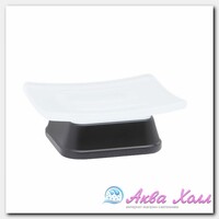 Мыльница Wasserkraft чёрная 11х9х4 см