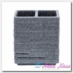 Стакан для зубных щёток Ridder Brick серый 10х6х13 см