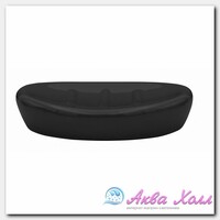 Мыльница Ridder Belly чёрная 13х9х2,8 см