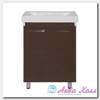 Тумба без раковины Мисти Джулия 65 qv прямая коричневая