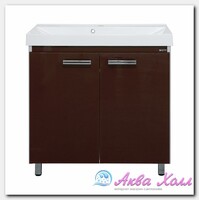Тумба без раковины Мисти Джулия 90 qv прямая коричневая