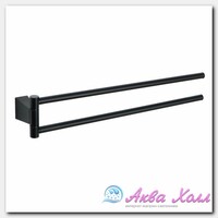 Полотенцедержатель Fixsen Trend чёрный 38х6х7 см