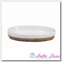 Мыльница Ridder Safari белая 12,6х8,8х2,3 см
