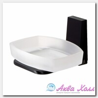 Мыльница Wasserkraft Abens чёрная 11х10,5х7 см