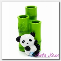 Стакан для зубных щёток Ridder Panda разноцветный 10,5х7х13,5 см